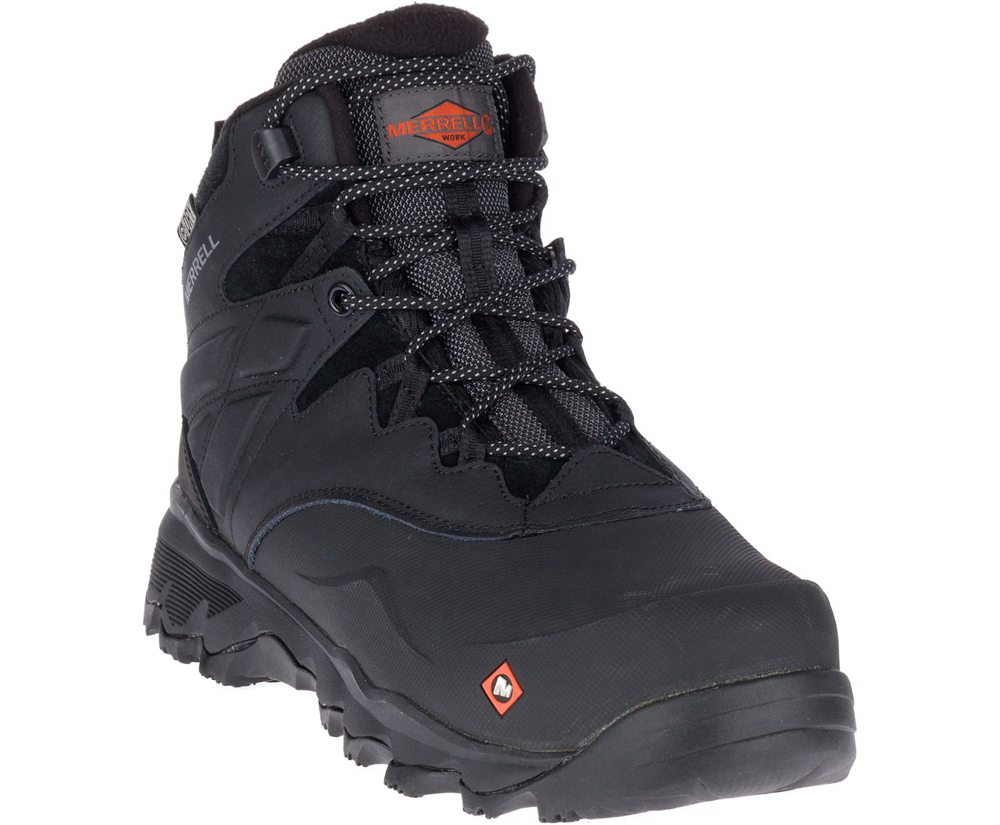 Merrell Boots Black - Thermo Adventure 6\" Ice+ Waterproof Comp Toe - Mens 65MVRDGNC